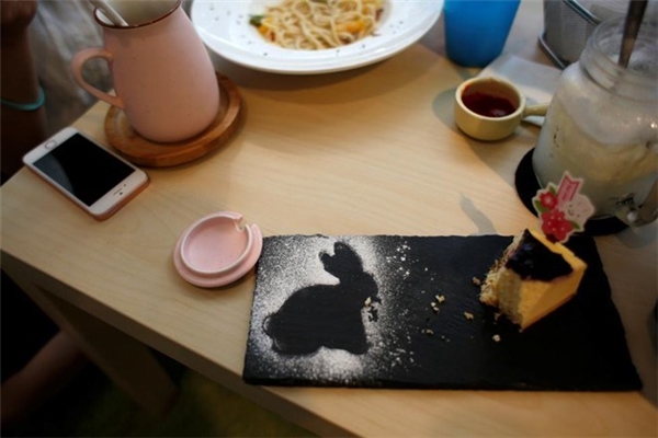 Những món ăn nhanh tại quán đều gắn liền với hình ảnh chú thỏ