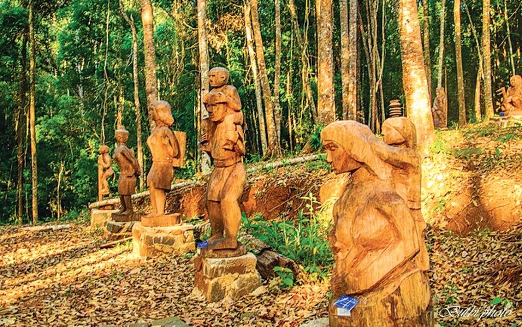 Vườn tượng gỗ - bảo tàng thu nhỏ ngoài trời của đại ngàn nguyên sơ.