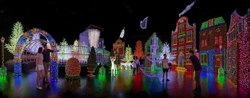 Mùa Giáng sinh càng thêm ý nghĩa khi du khách được ngắm nhìn không gian ánh sáng trong nhà đồ sộ đạt kỷ lục Guinness 2016 của chương trình Santa’s All Star Christmas, Universal Studios Singapore. Tìm hiểu thêm các hoạt động khác ở Singapore mùa Giáng sinh tại đây. 