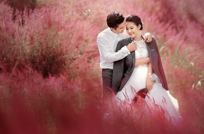 Bộ sưu tập trên là bộ ảnh cưới của diễn viên Vân Trang được thực hiện tại Hang Rái