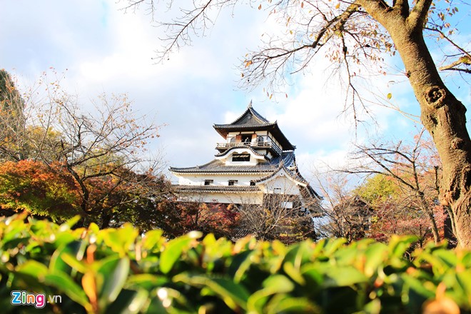 Inuyama (Aichi), một trong những lâu đài nổi tiếng của Nhật. Ảnh: Huỳnh Hằng. 