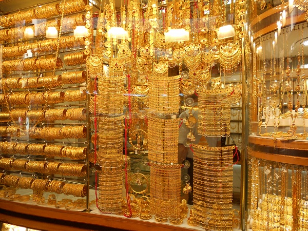 Một cửa hàng ở chợ Gold Souk.