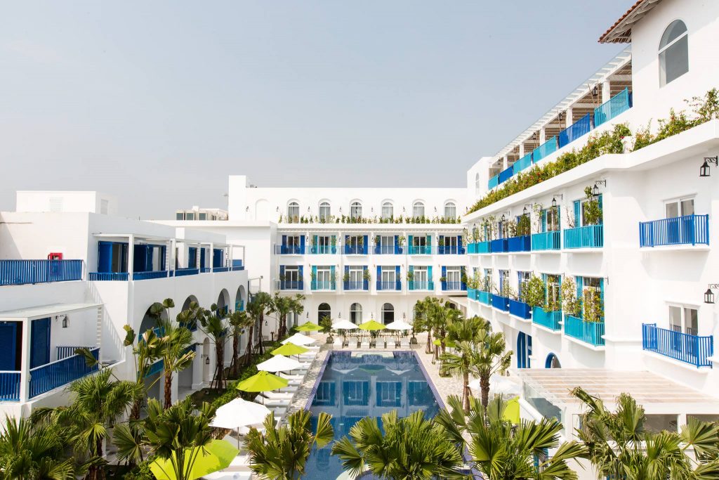 Resort mô phỏng kiến trúc Santorini, Hy Lạp xinh đẹp