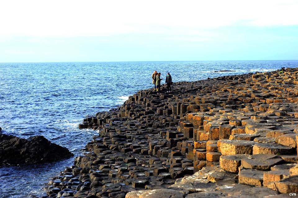 Ghềnh đá Giant''s Causeway (Ireland) được công nhận di sản Thế giới. Ảnh FB: Nga Viet Chu 