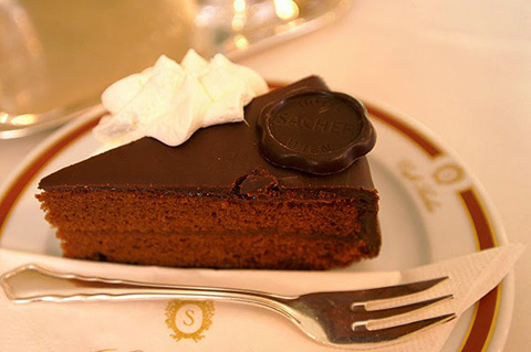 Bánh sô cô la ở Viên.