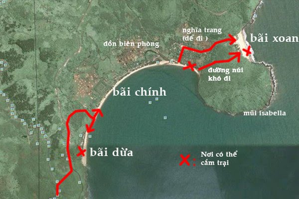 bản đồ du lịch Làng Vân Đà Nẵng 