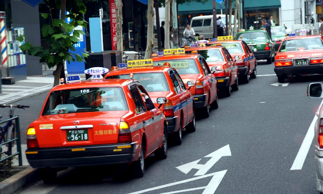 Taxi là phương tiện di chuyển đắt nhất tại Nhật. 