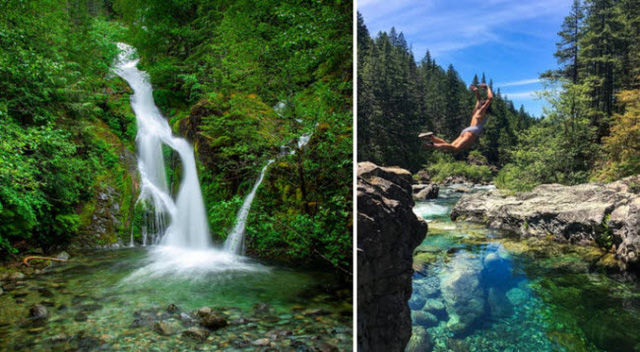 Suối Opal, Oregon, Mỹ: Hình thành trên núi Cascade, bể bơi tự nhiên ở dòng suối này là địa điểm không thể bỏ qua khi du lịch tới bang Oregon.