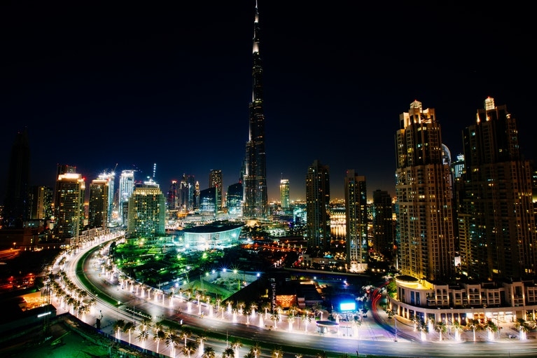 Buổi đêm ở Dubai. (Ảnh: Robert Bock)