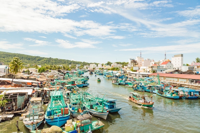Bên kia cầu Nguyễn Trung Trực, cách miếu Dinh Cậu khoảng 300 m là bến cảng của tàu thuyền đánh cá và chợ Dương Đông - chợ lớn nhất Phú Quốc. Thuyền cập bến tại đây, ngư dân bán các loại cá tươi vừa đánh bắt ngay tại chợ.