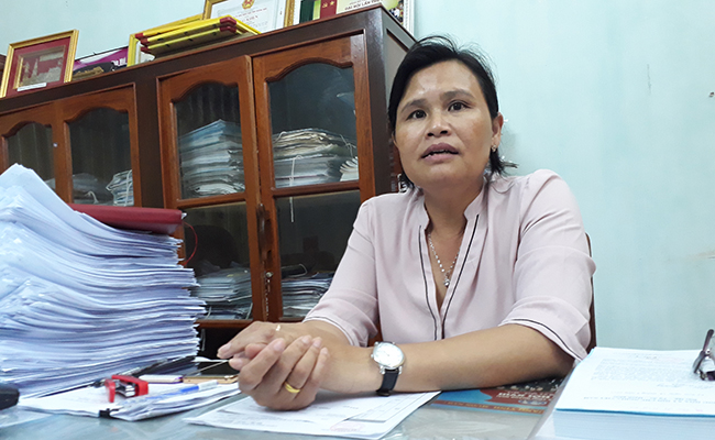 Bà Phạm Thị Hương, Phó chủ tịch UBND huyện Lý Sơn 