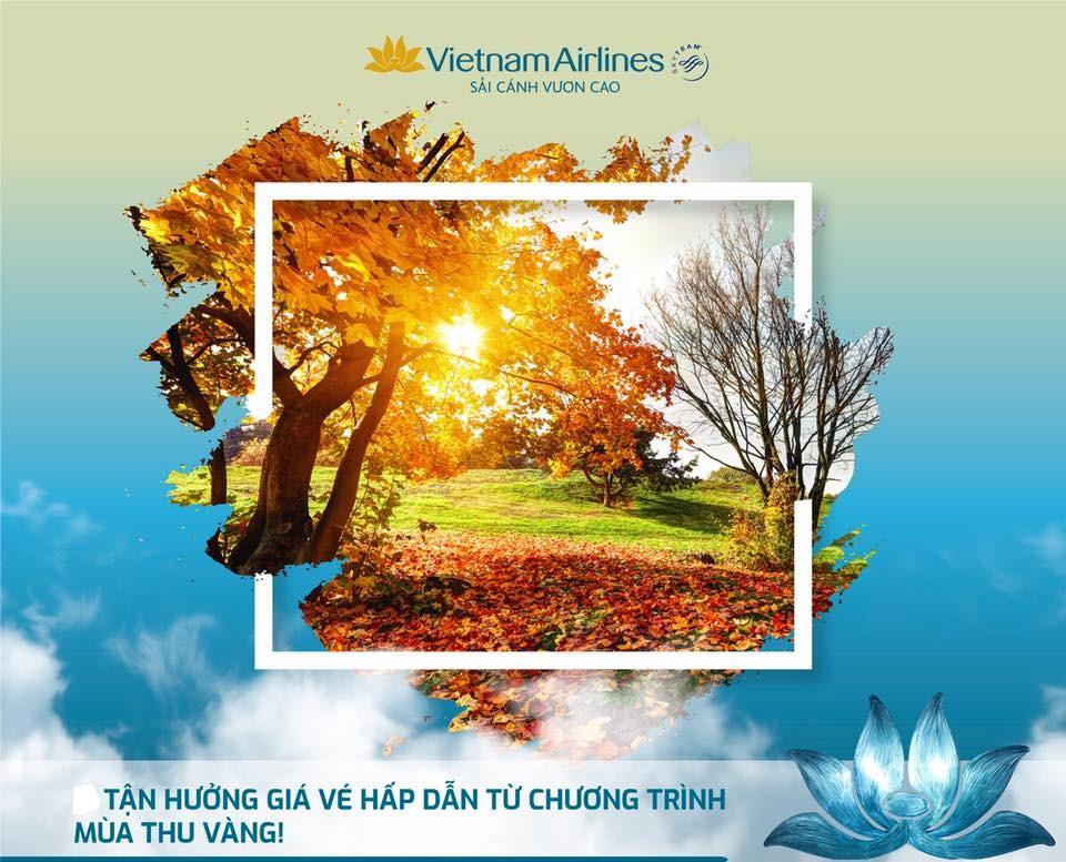 Đồng hành cùng "Mùa thu vàng Vietnam Airlines" với Combo phòng + vé máy bay  chỉ từ 2.999k/khách - ChuduInfo